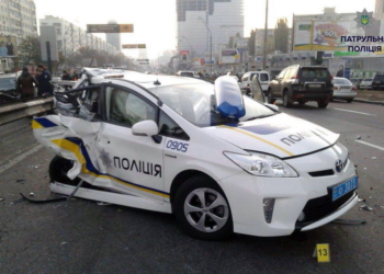 35 ДТП с участием полицейских произошло в Николаевской области