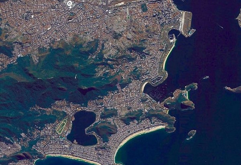 Олимпийское Рио-де-Жанейро: вид из космоса 1
