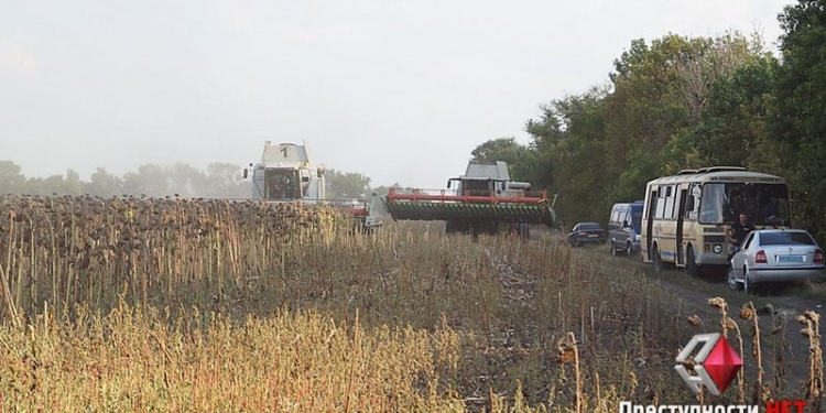 Агрофирма николаевского нардепа Корнацкого на глазах полиции убирает спорный урожай – СМИ