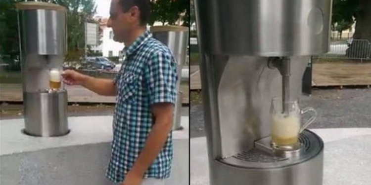 В Словении открылся первый пивной фонтан