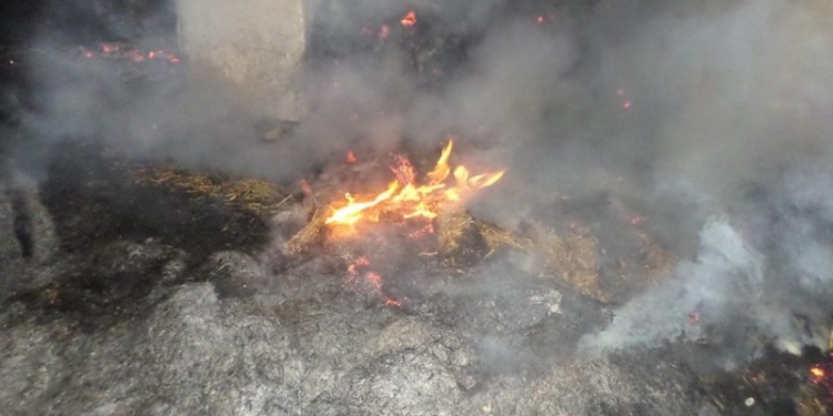 За сутки на Николаевщине четырежды горели хозпостройки