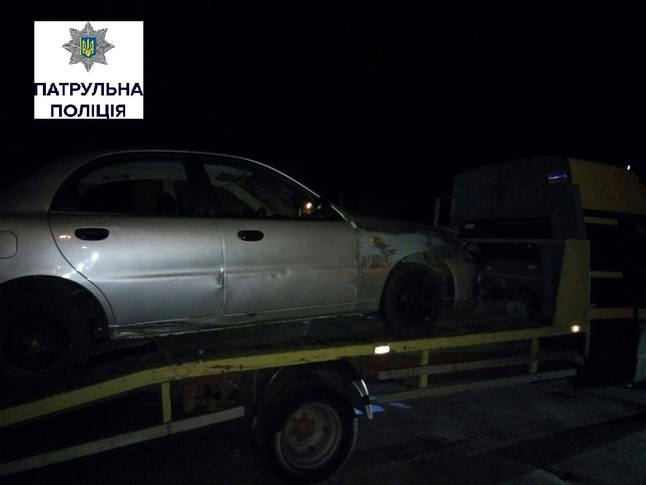 Ночью в Николаеве патрульные снова задержали пьяного водителя за рулем