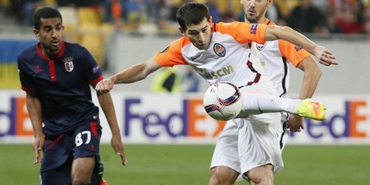 Донецкий “Шахтер” в меньшинстве выиграл у “Браги” в Лиге Европы