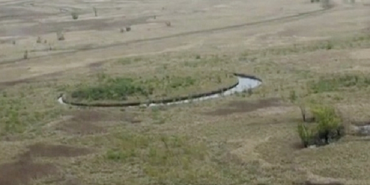 В болотах Аргентины обнаружен круглый вращающийся остров