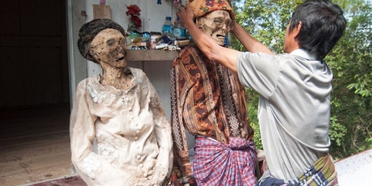 Вот так перемывают кости в Индонезии: каждый год, в августе, тораджи выкапывают своих родственников…