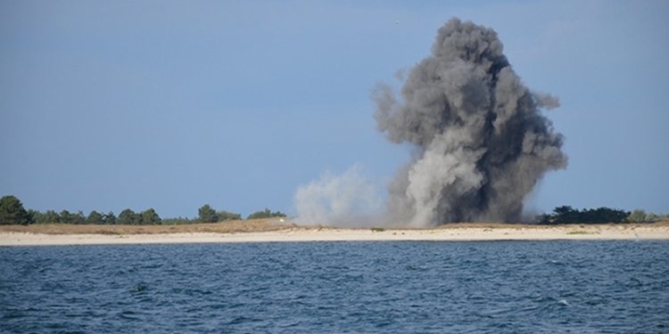 Начался осенний сезон разминирования акватории Кинбурнской косы на Николаевщине: обезврежен 41 снаряд