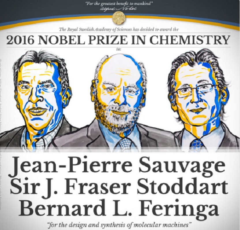 Нобелевскую премию по химии получат трое ученых за молекулярные машины 1