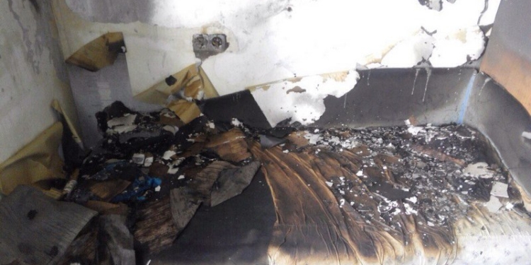 Чтобы потушить пожар в одной из пятиэтажек Южноукраинска, спасателям пришлось использовать тепловизор