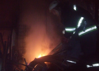 Во Врадиевке горящая хозпостройка чуть не сожгла чужой жилой дом