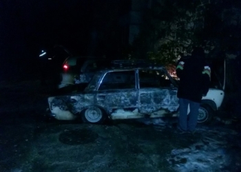 Ночью на ул.Нагорной в Николаеве сгорели два авто