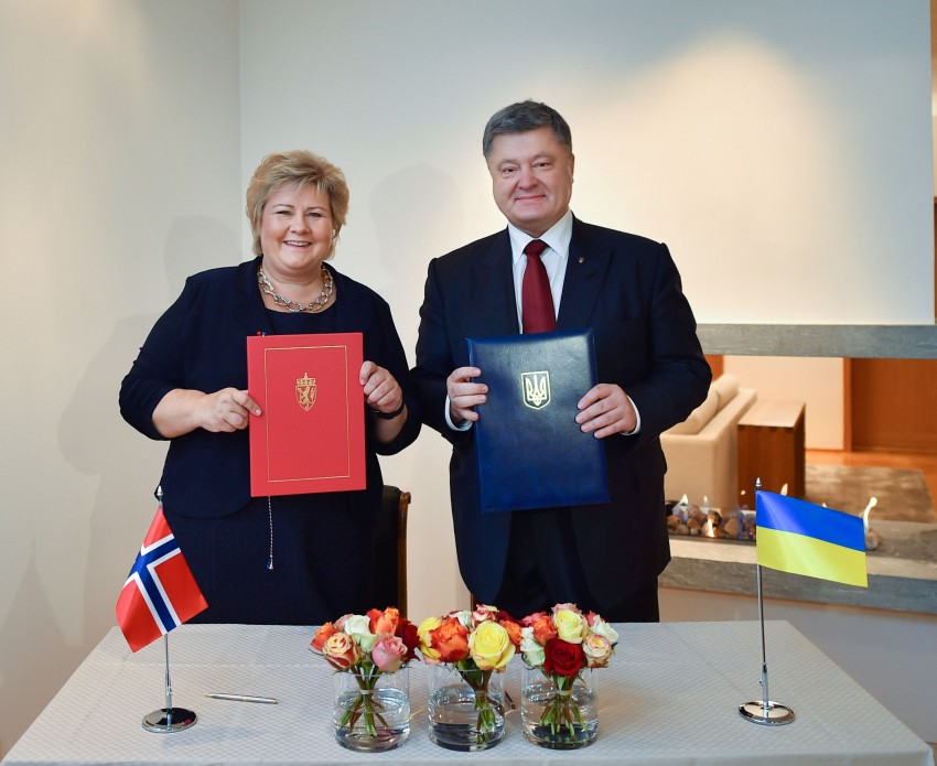 Порошенко подписал в Норвегии декларацию о партнерстве. Полный текст 1