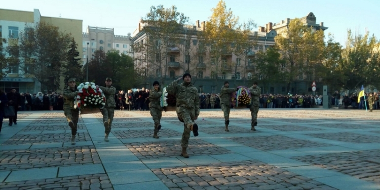 Николаевцы отметили 72-ю годовщину изгнания фашистских захватчиков с территории Украины