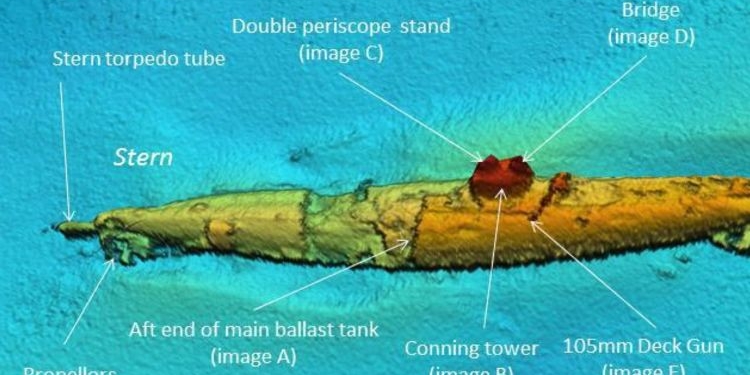 У берегов Шотландии обнаружили затонувшую немецкую подлодку времен Первой мировой войны