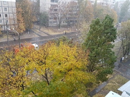 В столице пошел первый снег