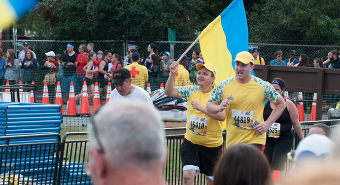 Четверо ветеранов АТО приняли участие в Марафоне Морской пехоты США. Один из них – из Николаева