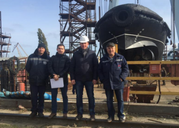 В Николаеве спущен на  воду буксир для “Ольвии”