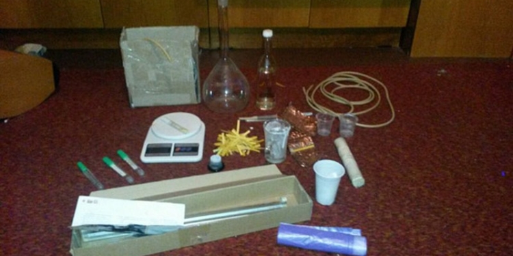 Николаевская полиция нашла нарколабораторию по производству амфетамина