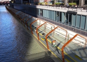 Чикаго обзаведется плавающей велодорожкой