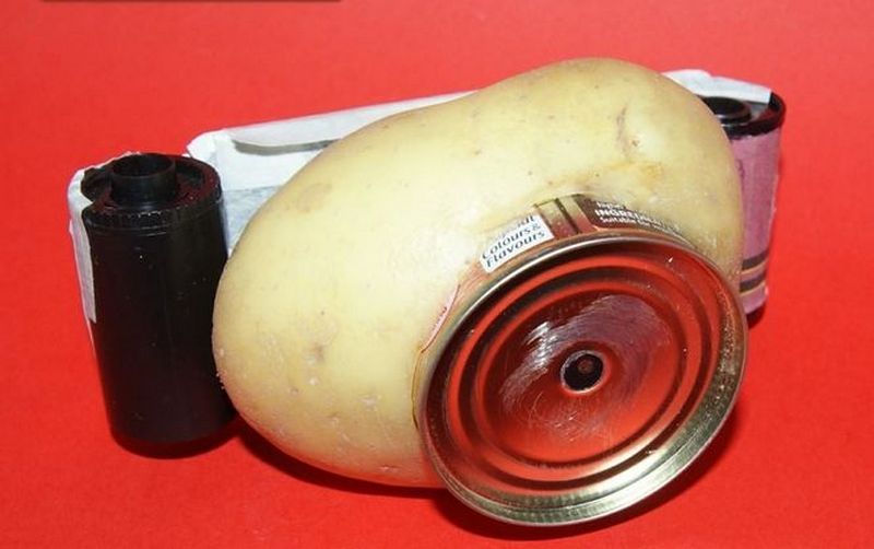 В Австралии мужчина соорудил фотокамеру из картошки и консервной банки 1