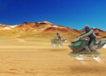 В Канаде дизайнер создал концепт боевого летающего байка