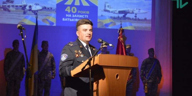 299 бригада тактической авиации, дислоцирующаяся в Николаеве, отмечает 40-й день рождения