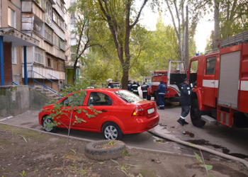 В Николаеве во время пожара в 9-этажном доме на Космонавтов сгорел мужчина