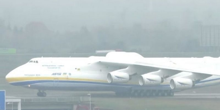 В аэропорту Лейпцига загорелся двигатель украинского самолета Мрия