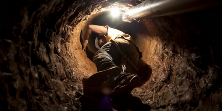 В ларек «Колбаса» в Николаеве вор проник через подземный ход. Но добычу унести не получилось