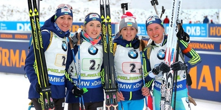 Украинки завоевали «бронзу» на этапе Кубка мира по биатлону