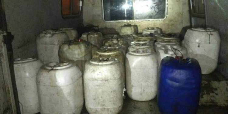 По пр.Богоявленскому в Николаеве откуда-то и куда-то везли 0,5 тонны дизтоплива