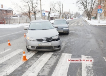 Волонтер Ольга Малярчук попала в ДТП в центре Николаева