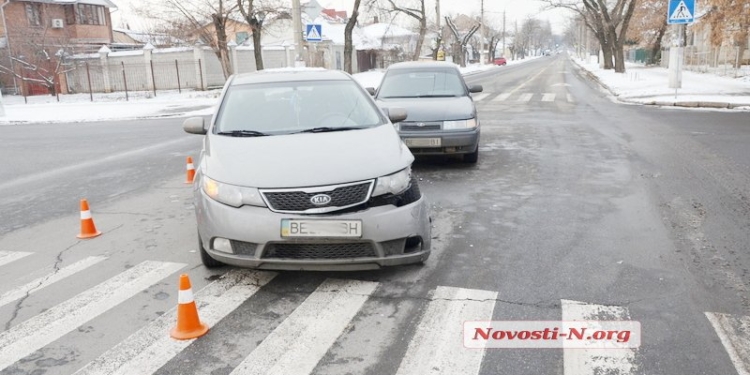 Волонтер Ольга Малярчук попала в ДТП в центре Николаева