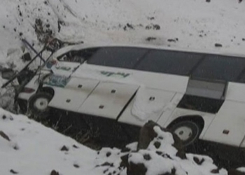 В Турции автобус на скорости упал в пропасть