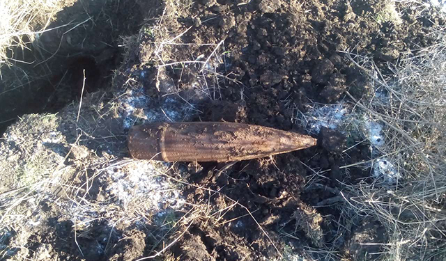 В Снигиревском районе нашли артснаряд