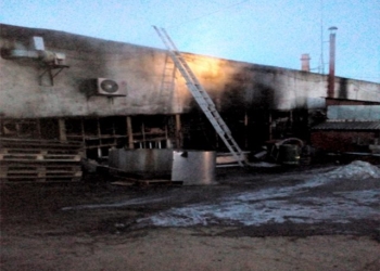 Предновогодний пожар на Николаевщине: горел Первомайский молочно-консервный комбинат