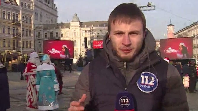 По Киеву проехали байкеры-Деды Морозы. Дети в восторге