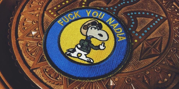 “F**k you Nadia”: бойцы АТО презентовали оригинальный шеврон