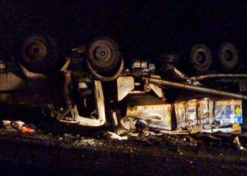 В Кировоградской области перевернулся грузовик с взрывчаткой