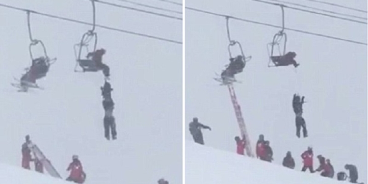 В жизни всегда есть место подвигу: «подвешенному» на подъемнике мужчине помог случайно оказавшийся там канатоходец