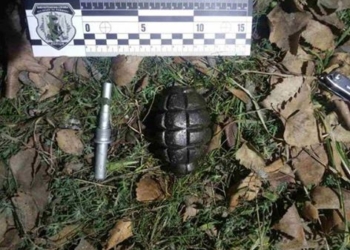 По парку Победы в Николаеве мужчина гулял с гранатой и пистолетом