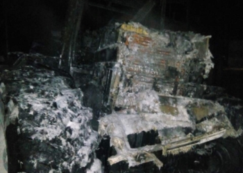 В Арбузинском районе на ходу загорелся трактор