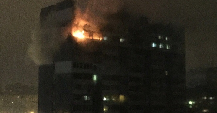 В Днепре горела многоэтажка
