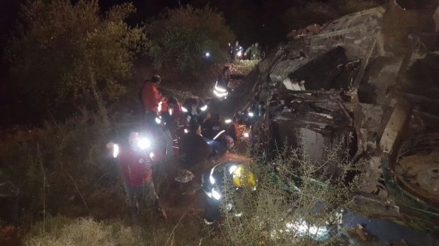 Автобус упал в пропасть в Израиле, есть погибшие