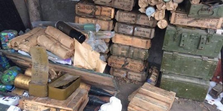 Схрон с огромным количеством боеприпасов обнаружили в зоне АТО