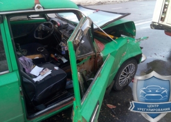 В Николаеве пьяный водитель “Жигулей” врезался в маршрутку