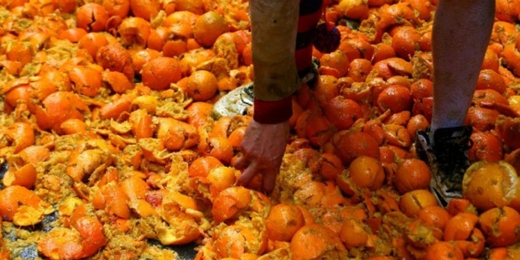 Хорошо, когда бои – только апельсиновые: в Италии открыли карнавальный сезон