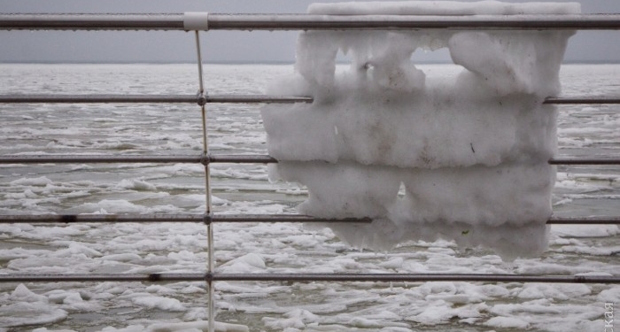 Это не Арктика, это близко: море у берегов Одессы сковал мороз