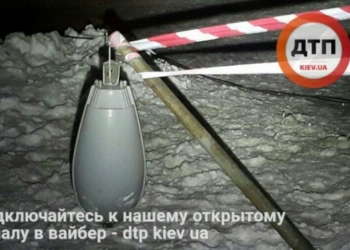 В Киеве снегоуборочный грузовик задел столб, конструкция упала и насмерть раздавила мужчину