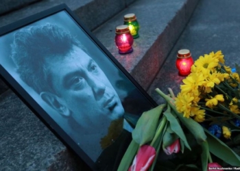 «Борись»: в Киеве сегодня тоже вспоминали Бориса Немцова