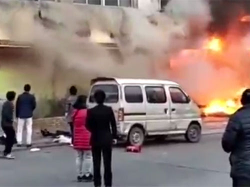 Пожар в Китае. Горел спа-салон, погибло 18 человек